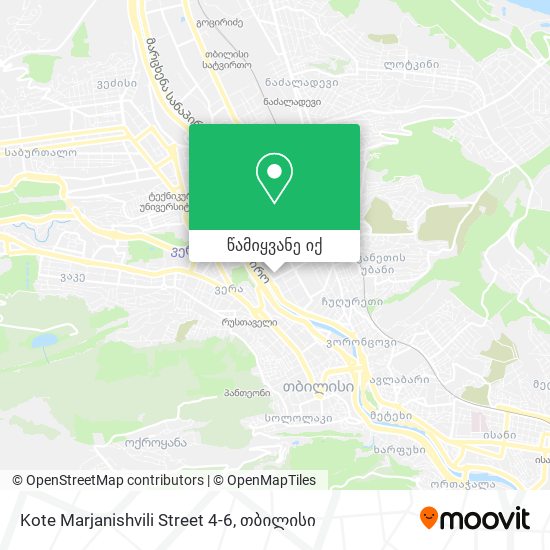Kote Marjanishvili Street 4-6 რუკა