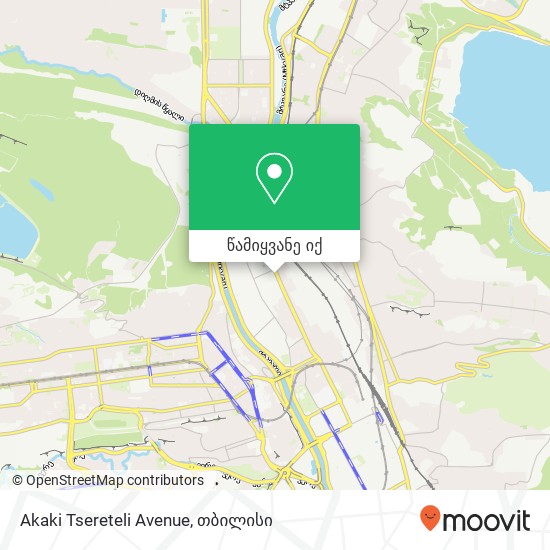 Akaki Tsereteli Avenue რუკა