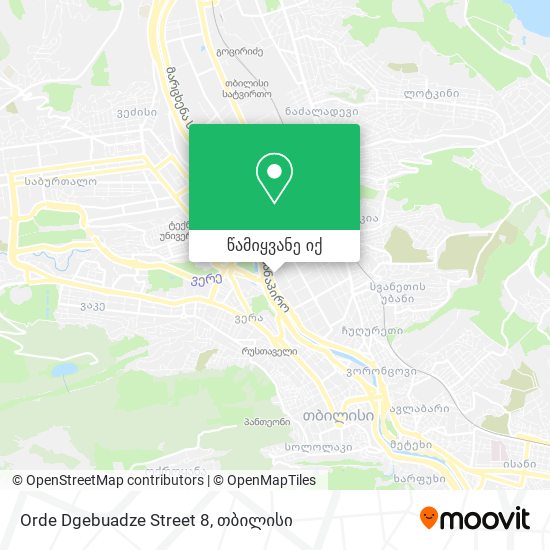 Orde Dgebuadze Street 8 რუკა
