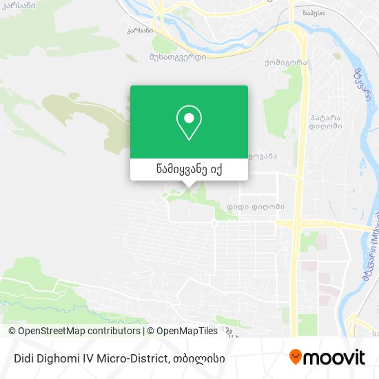 Didi Dighomi IV Micro-District რუკა