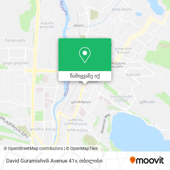 David Guramishvili Avenue 41v რუკა
