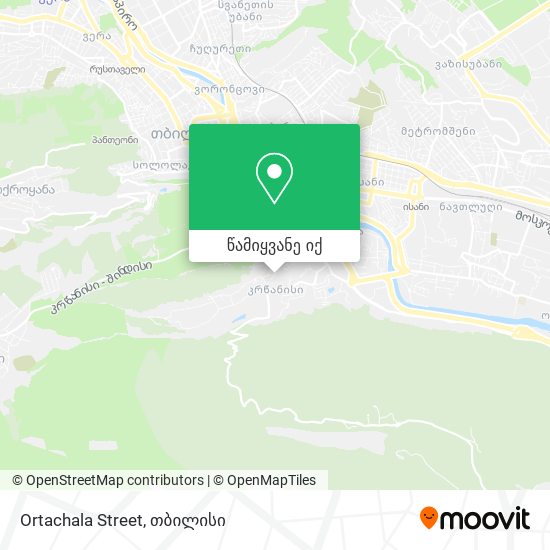Ortachala Street რუკა