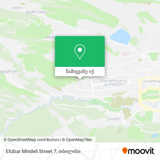 Elizbar Mindeli Street 7 რუკა