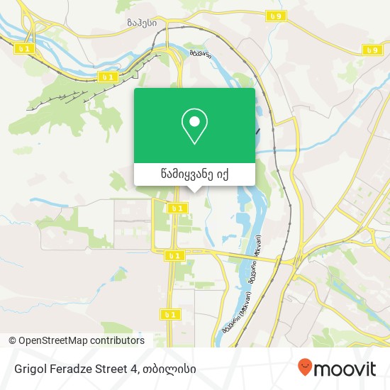 Grigol Feradze Street 4 რუკა