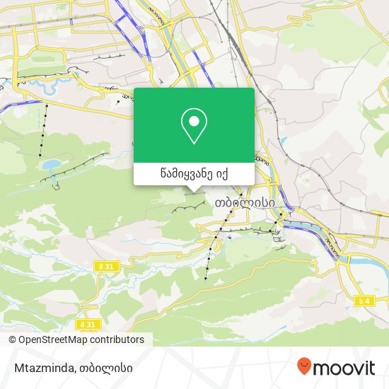 Mtazminda რუკა