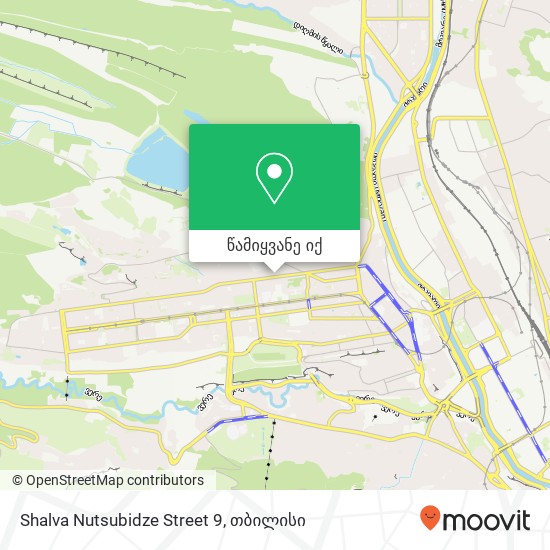 Shalva Nutsubidze Street 9 რუკა
