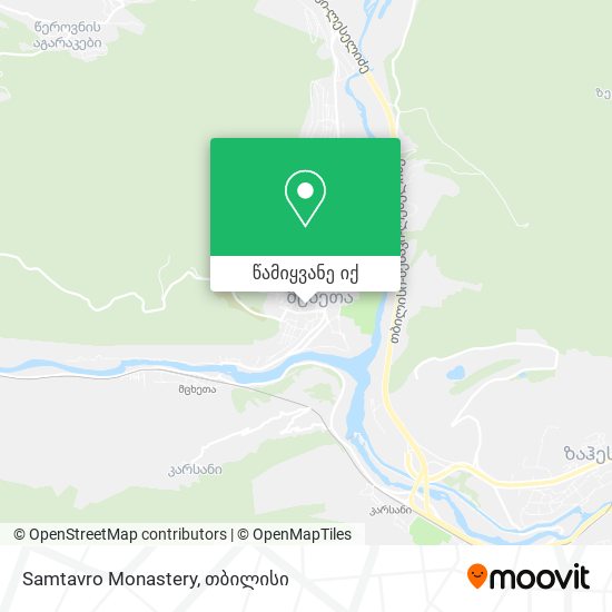 Samtavro Monastery რუკა