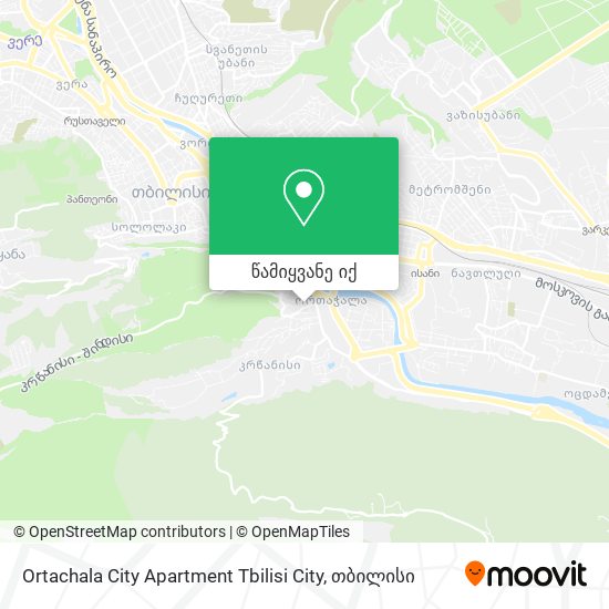Ortachala City Apartment Tbilisi City რუკა