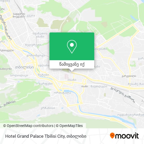 Hotel Grand Palace Tbilisi City რუკა