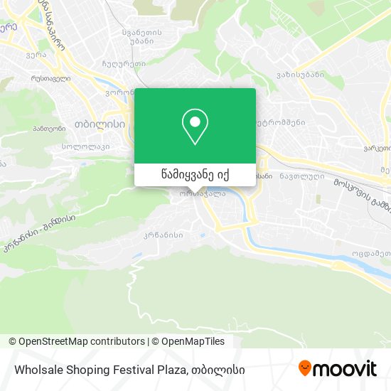 Wholsale Shoping Festival Plaza რუკა