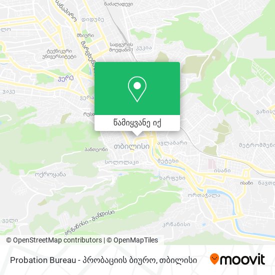 Probation Bureau - პრობაციის ბიურო რუკა