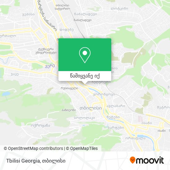 Tbilisi Georgia რუკა