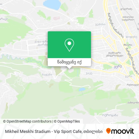 Mikheil Meskhi Stadium - Vip Sport Cafe რუკა
