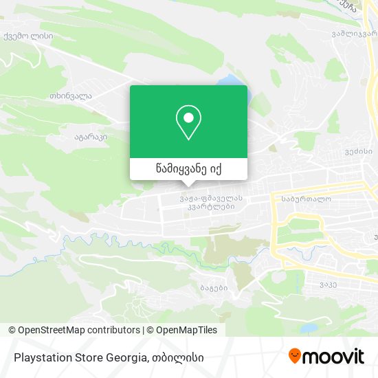 Playstation Store Georgia რუკა