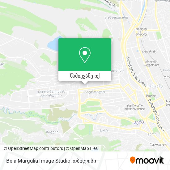 Bela Murgulia Image Studio რუკა