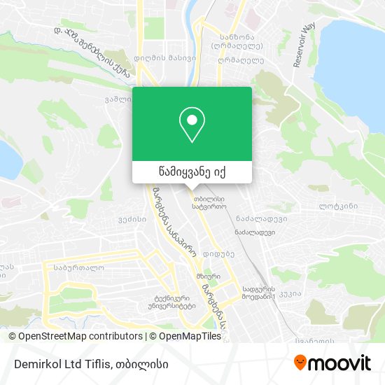 Demirkol Ltd Tiflis რუკა