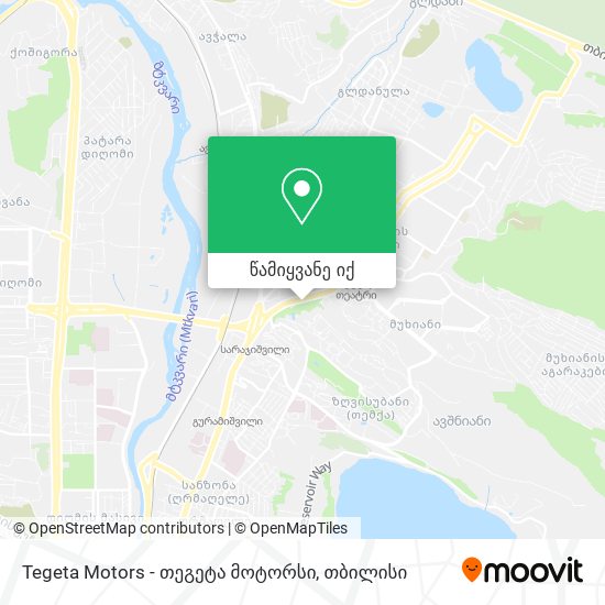 Tegeta Motors - თეგეტა მოტორსი რუკა