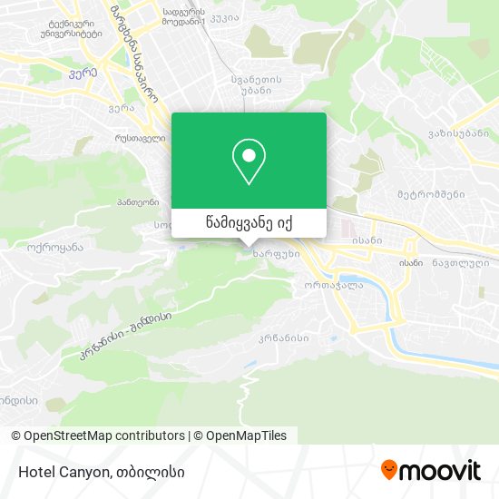 Hotel Canyon რუკა