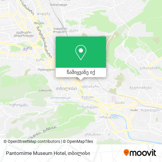 Pantomime Museum Hotel რუკა