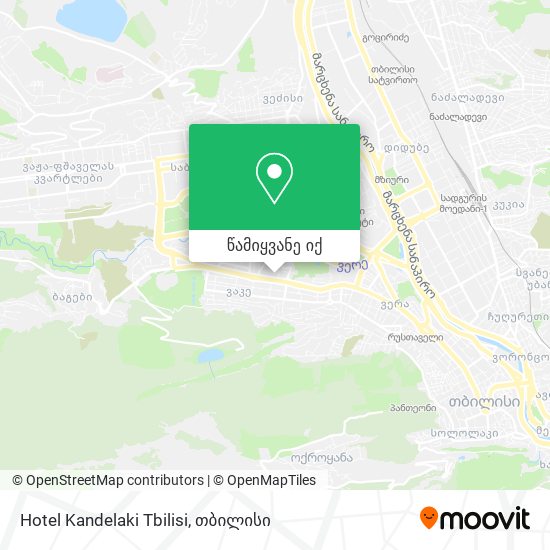 Hotel Kandelaki Tbilisi რუკა