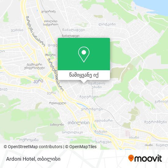Ardoni Hotel რუკა