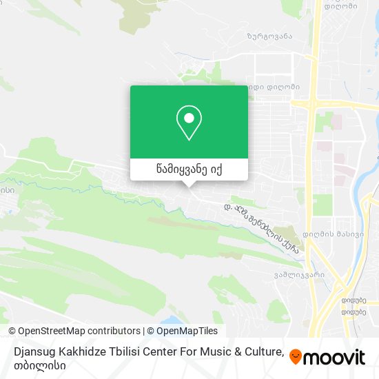 Djansug Kakhidze Tbilisi Center For Music & Culture რუკა