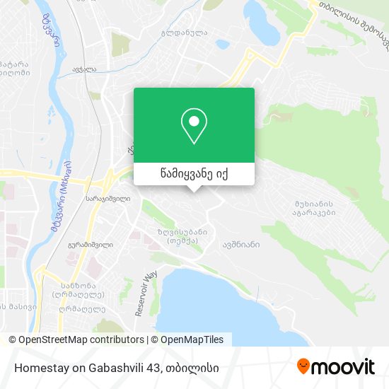 Homestay on Gabashvili 43 რუკა