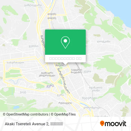 Akaki Tsereteli Avenue 2 რუკა