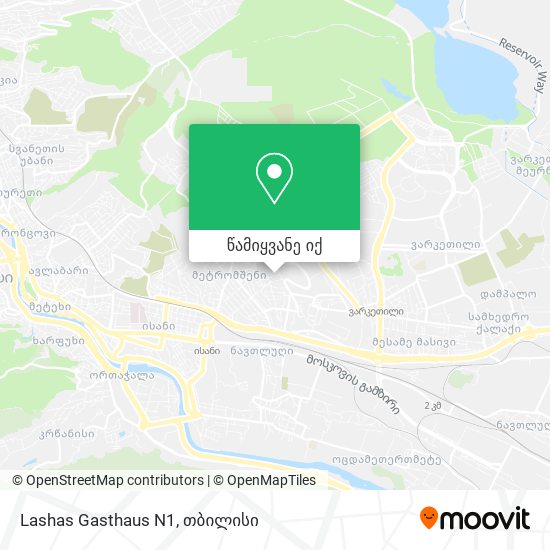 Lashas Gasthaus N1 რუკა