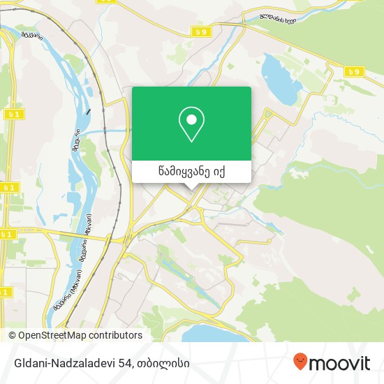 Gldani-Nadzaladevi 54 რუკა