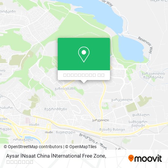Aysar İNsaat China İNternational Free Zone რუკა