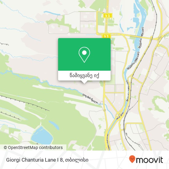 Giorgi Chanturia Lane I 8 რუკა