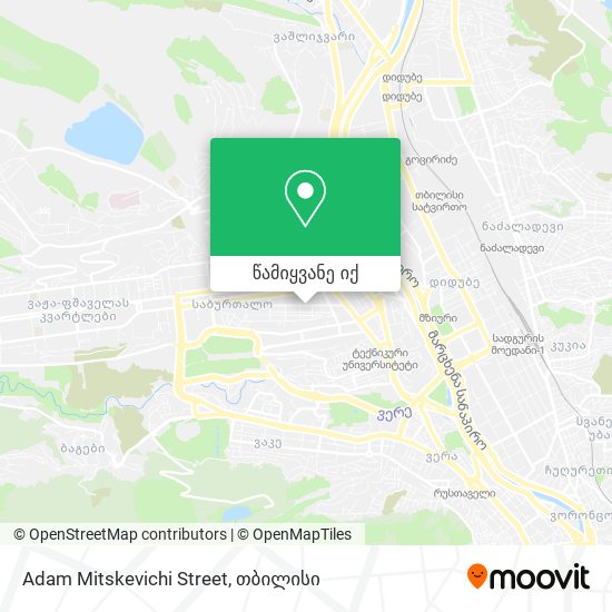 Adam Mitskevichi Street რუკა