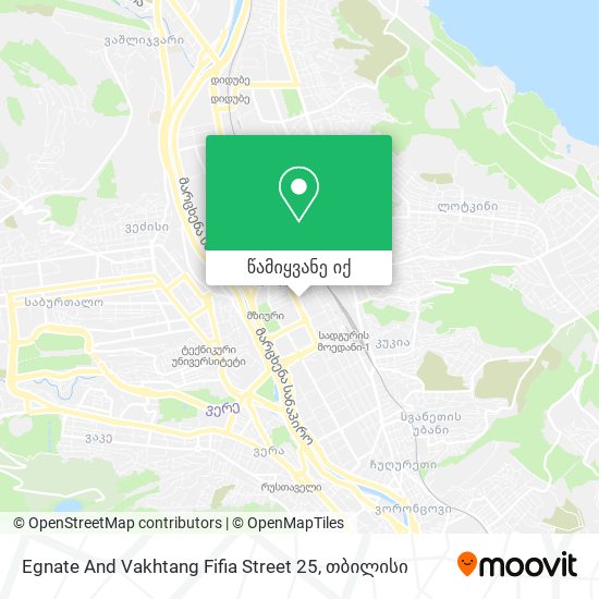 Egnate And Vakhtang Fifia Street 25 რუკა