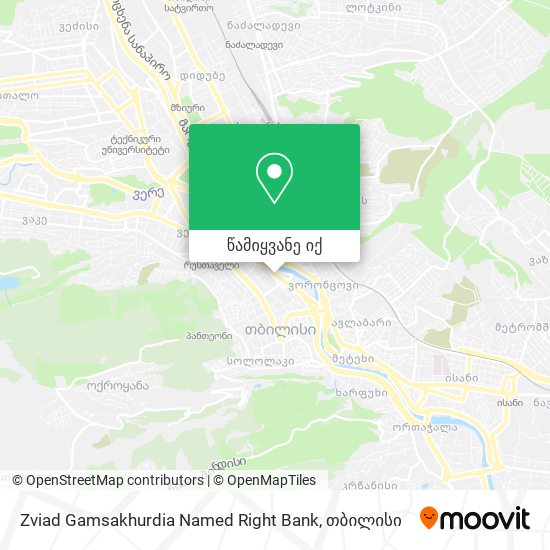 Zviad Gamsakhurdia Named Right Bank რუკა