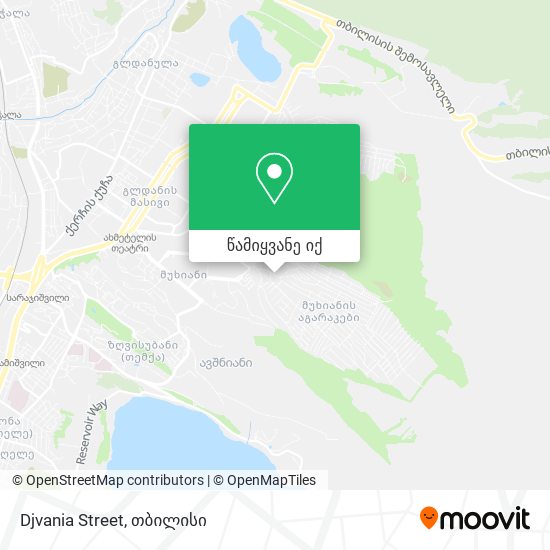 Djvania Street რუკა