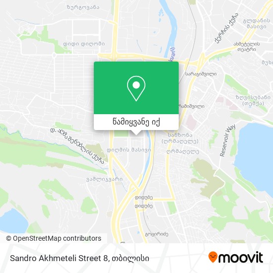 Sandro Akhmeteli Street 8 რუკა