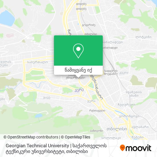 Georgian Technical University | საქართველოს ტექნიკური უნივერსიტეტი რუკა