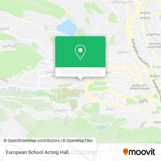 European School Acting Hall რუკა