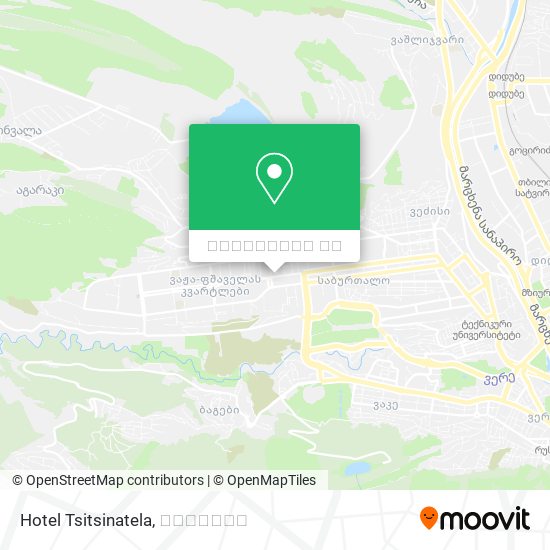 Hotel Tsitsinatela რუკა