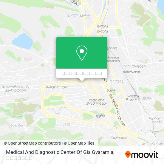 Medical And Diagnostic Center Of Gia Gvaramia რუკა
