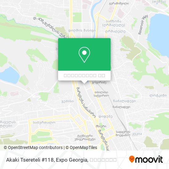 Akaki Tsereteli #118, Expo Georgia რუკა