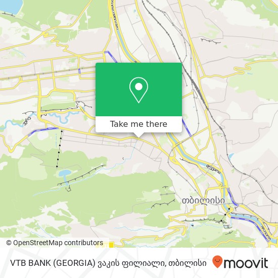 VTB BANK (GEORGIA) ვაკის ფილიალი რუკა