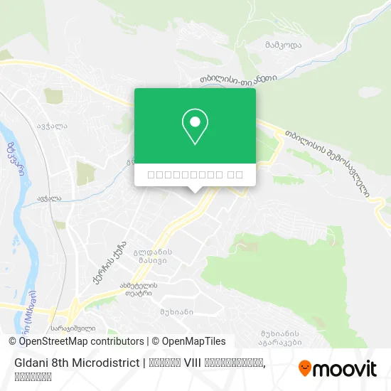 Gldani 8th Microdistrict | გლდანი VIII მიკრორაიონი რუკა