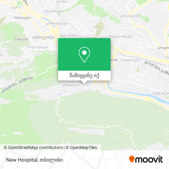 New Hospital რუკა
