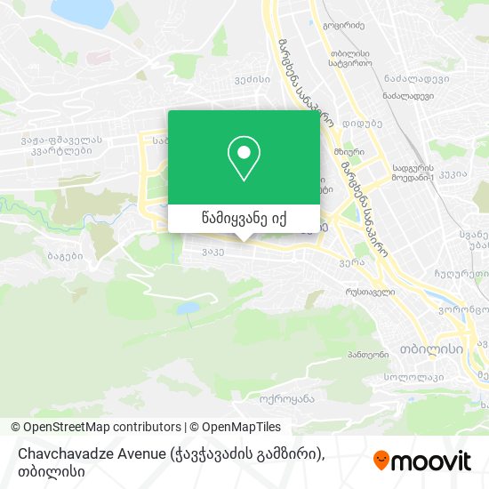 Chavchavadze Avenue (ჭავჭავაძის გამზირი) რუკა
