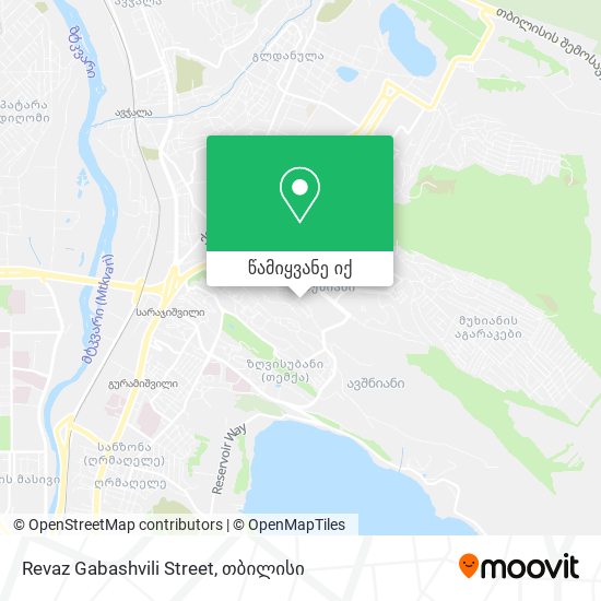 Revaz Gabashvili Street რუკა