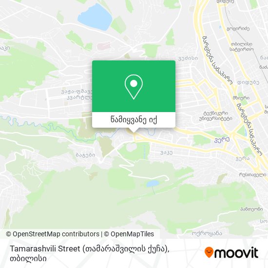 Tamarashvili Street (თამარაშვილის ქუჩა) რუკა