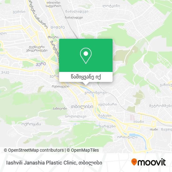 Iashvili Janashia  Plastic Clinic რუკა