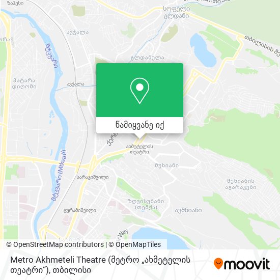 Metro Akhmeteli Theatre (მეტრო „ახმეტელის თეატრი“) რუკა